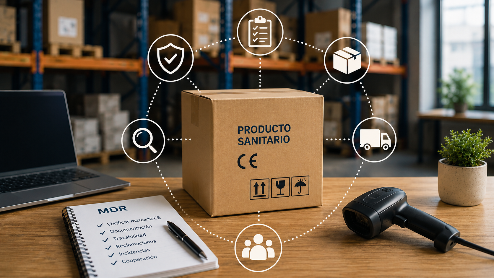 Distribuidor de producto sanitario